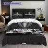 Koenigsegg Jesko Elegance Set a tre pezzi (1 * copripiumino + 2 * federa, senza nucleo) Copripiumino e federa 2D piatti Morbidi e comodi