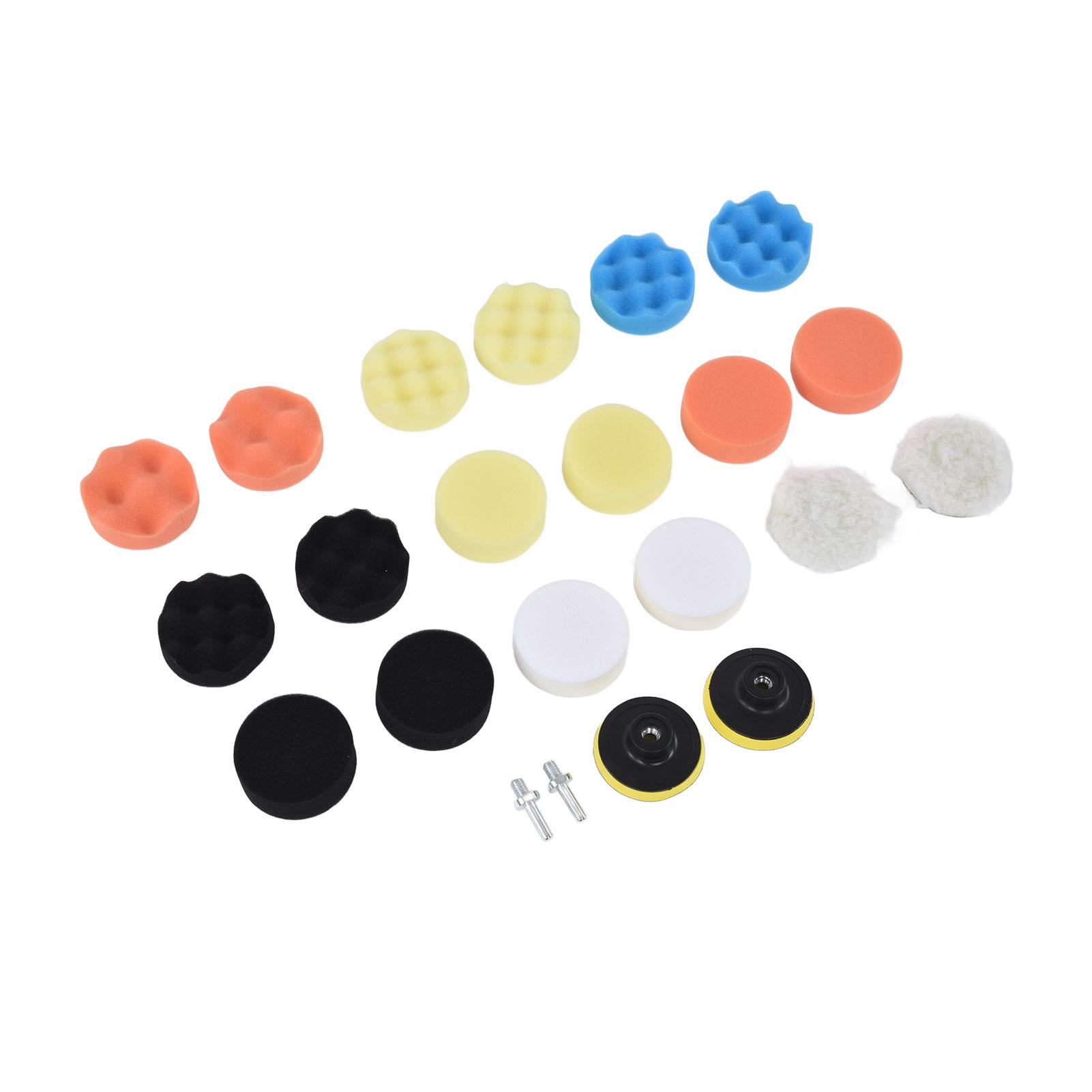 

22 шт. Полировальные пады ABS Губка Набор полировальных падов для автомобиля для вощения Шлифовки Герметизации Глазури 3 дюйма