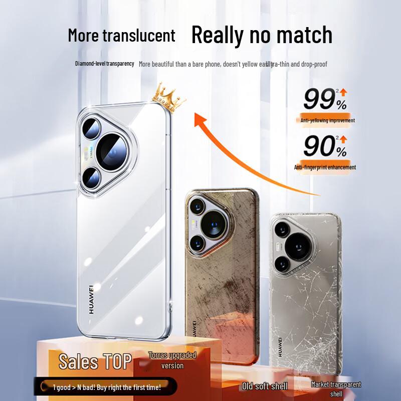 Torras Huawei Pura 70 Series Clear Protective Phone Case