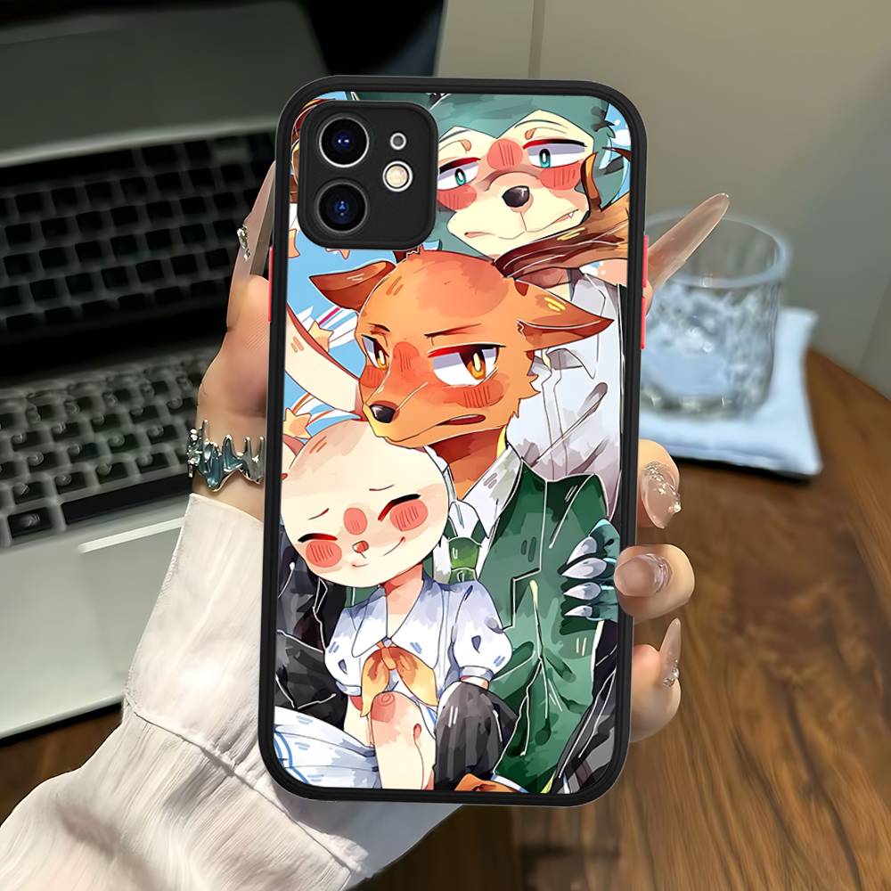 

Classic Japanese Anime B-Beastars Matte Translucent Phone Case For Iphone 16 ProMax 15 14 13 12 11 X XS PRO Plus iphone 11