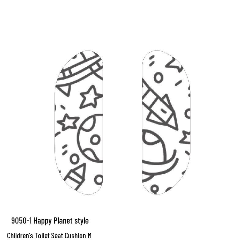 Children's Cartoon Self-Adhesive Washable Toilet Seat Cushion Pad