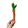 Simulated Vegetable Cat Teething Toy with Bell Carrot Scallion Celery Silvervine Chew Stick Dental Health Teeth Cleaning Interactive Boredom Toy