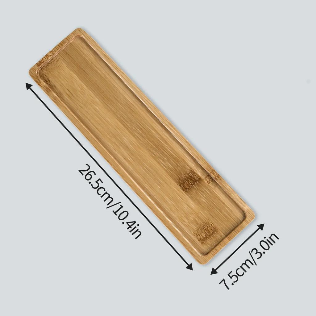 Multi Bamboo Tray Wood Saucer Flower Pot Tray Cup Pad Coaster Plate Kitchen Decorative Plate Creative Coaster Coffee Cup Mat