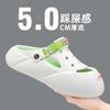 Hole Shoes Men's Summer Wear 2025 New Beach Platform Non-slip Deodorant Sandals Bag Head Half Slippers Men