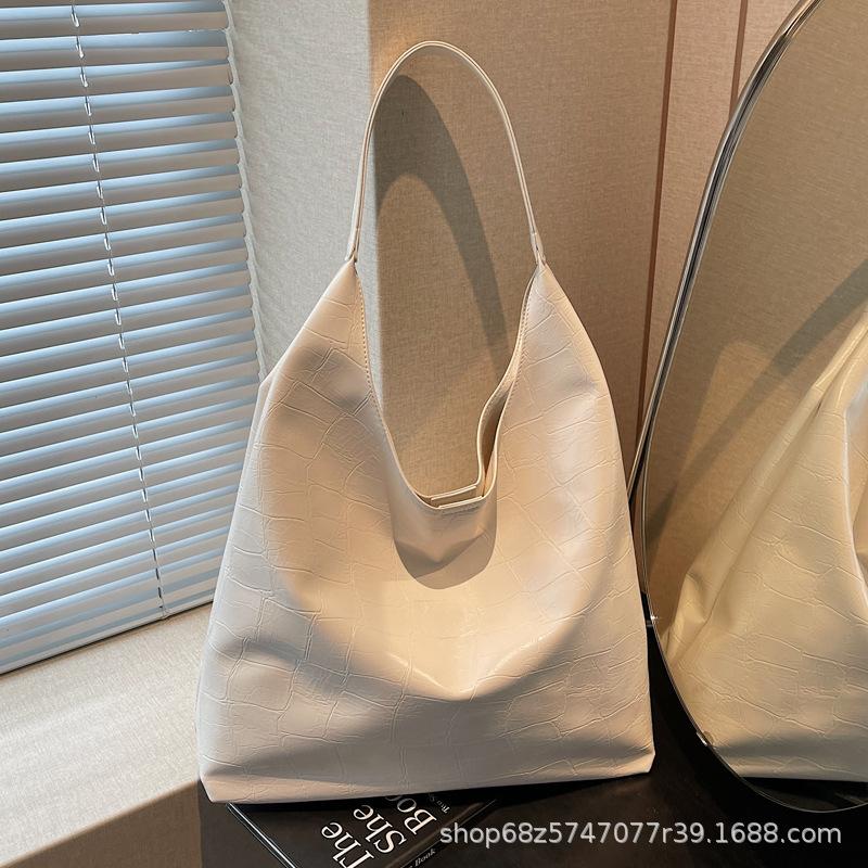 High-end Fashion Shoulder Bag Women's Retro Simple Versatile Lazy Style Large-capacity Commuting Shoulder Bag Tote Women's Bag