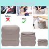 Luxurious Adjustable Inflatable Foot Rest Cushion Plush Velvet Travel Footstool Jp-003