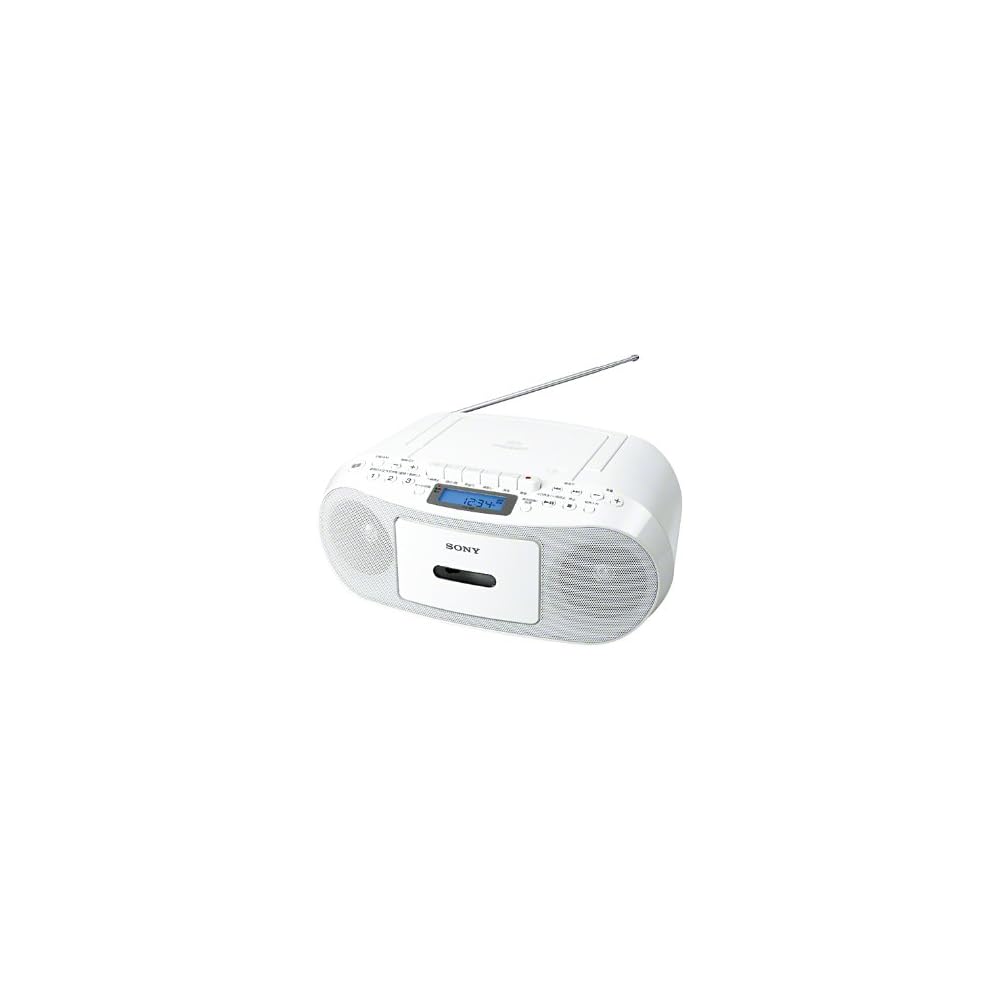 Sony CD Radio Cassette Recorder S50 White CFD-S50/W