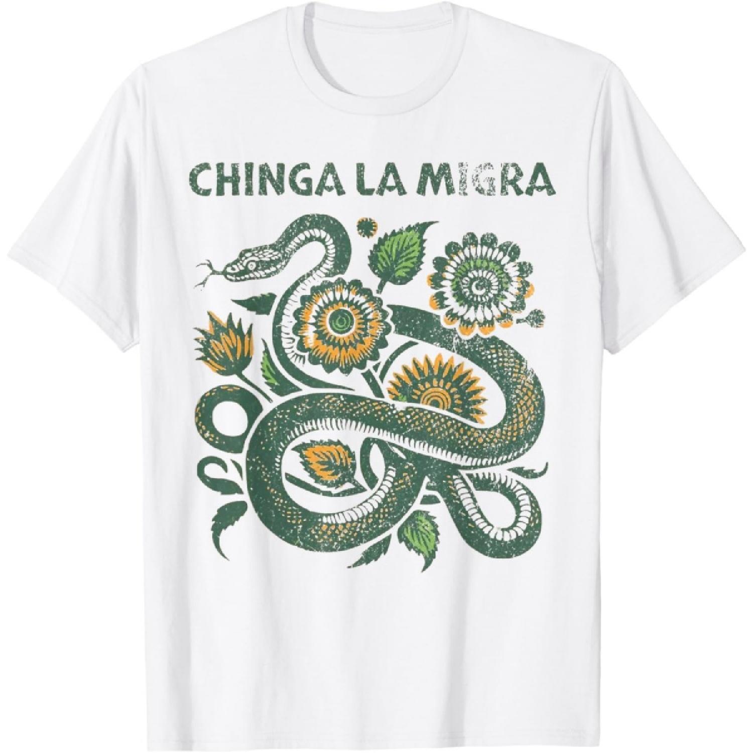 Chinga La Migra Pro Immigration Fascism Human Rights T-Shirt(6) XXXXXL белый