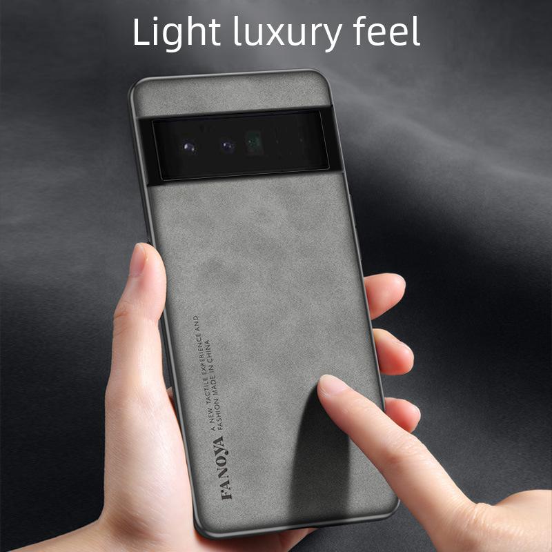Pixel9Pro XL Leather Phone Case for Google 8A Pixel9A - Sheepskin Protective Cover