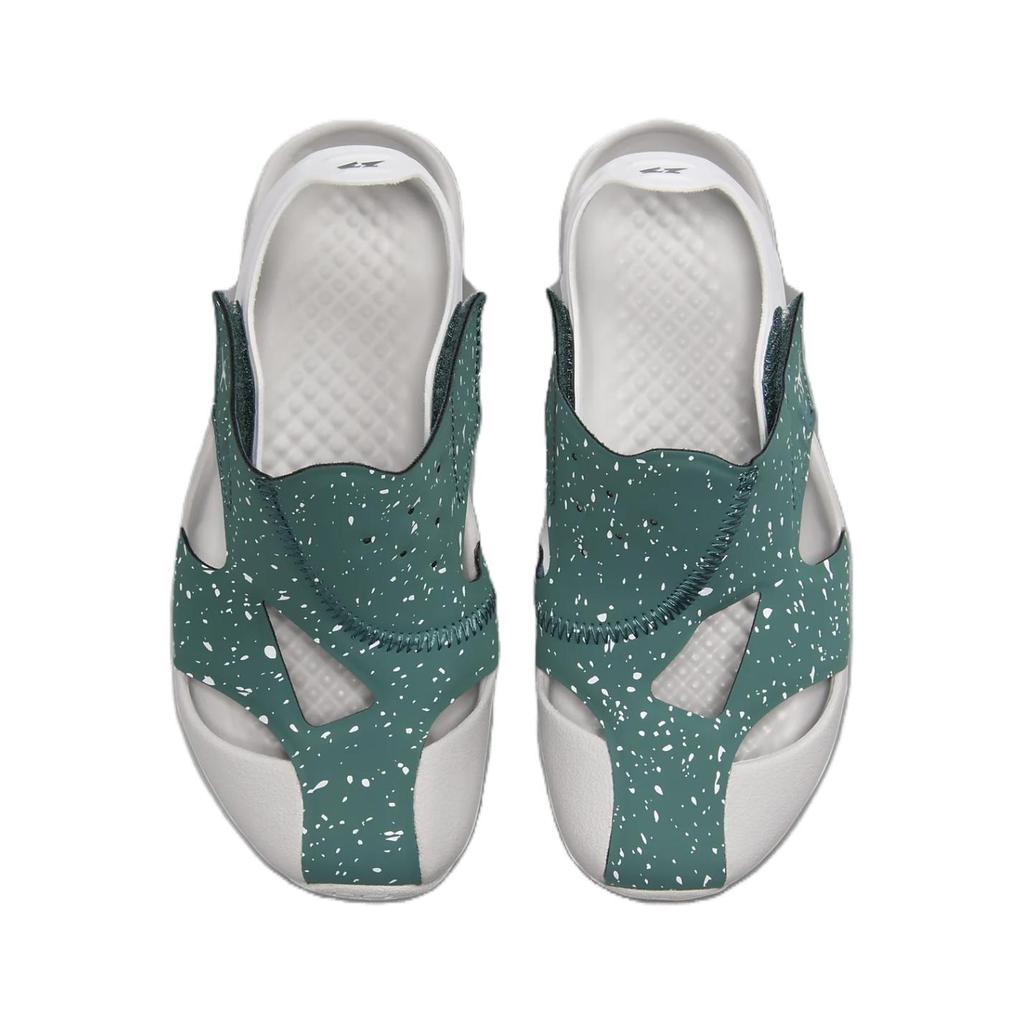 Jordan Flare Comfortable Breathable Soft Casual Non-Slip Wear-Resistant Lightweight Childrens Sandals Kids Sandals White Green CI7849303