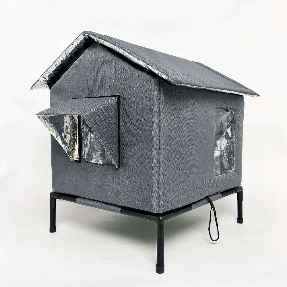 Folding Outdoor Cat Tent Warm Insulated Cat House Dog Sleeping Bed Pet Condos  All Seasons