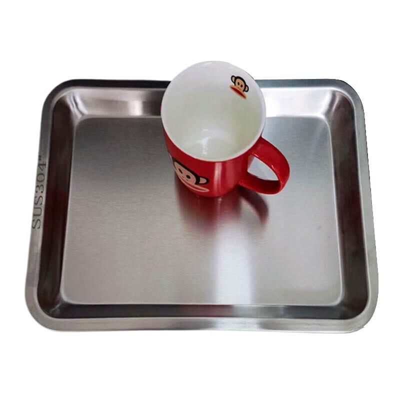 Anyi 304 Stainless Steel Rectangular Steaming & Serving Tray 27x20 CM