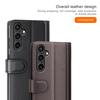 For Samsung Galaxy S23 FE Case Genuine Split Leather Phone Cover with Wallet Stand