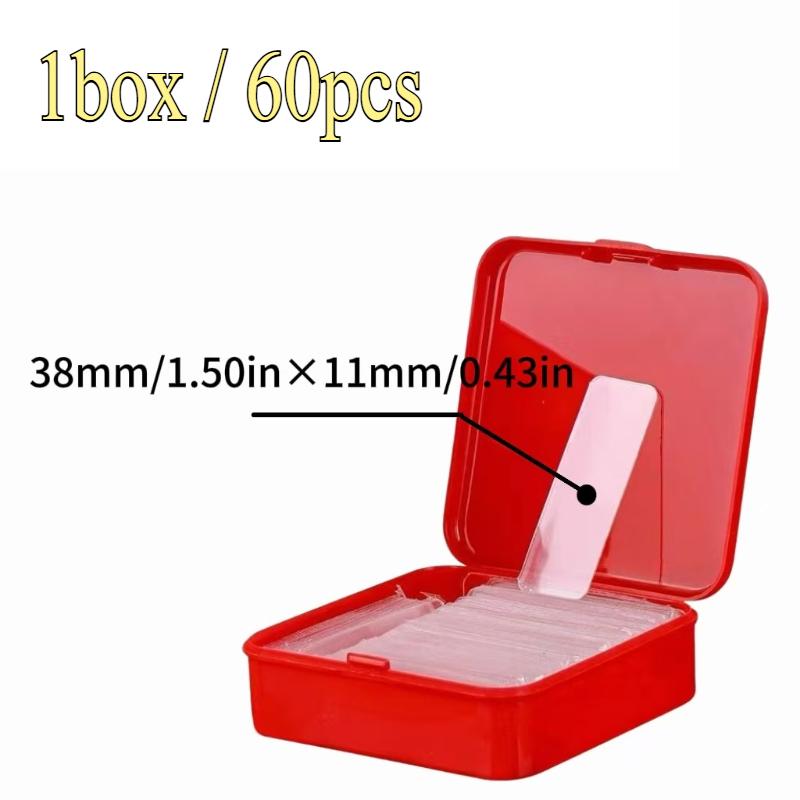 60Pcs/set Transparent Double Sided Tape Extra Strong Self-adhesive Wall Stickers Reusable Double-sided Seamless Nano Tapes Tool