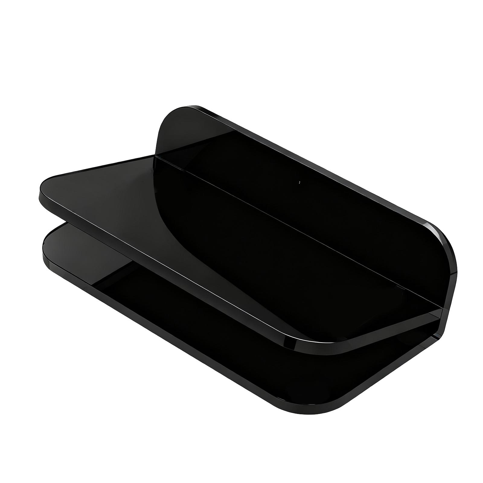 

Not Slip Acrylic Tilting Soundbar Stand Quick Assembly Designs Modern Tilted Desktop Speaker Base for Multiple Speakers прозорий