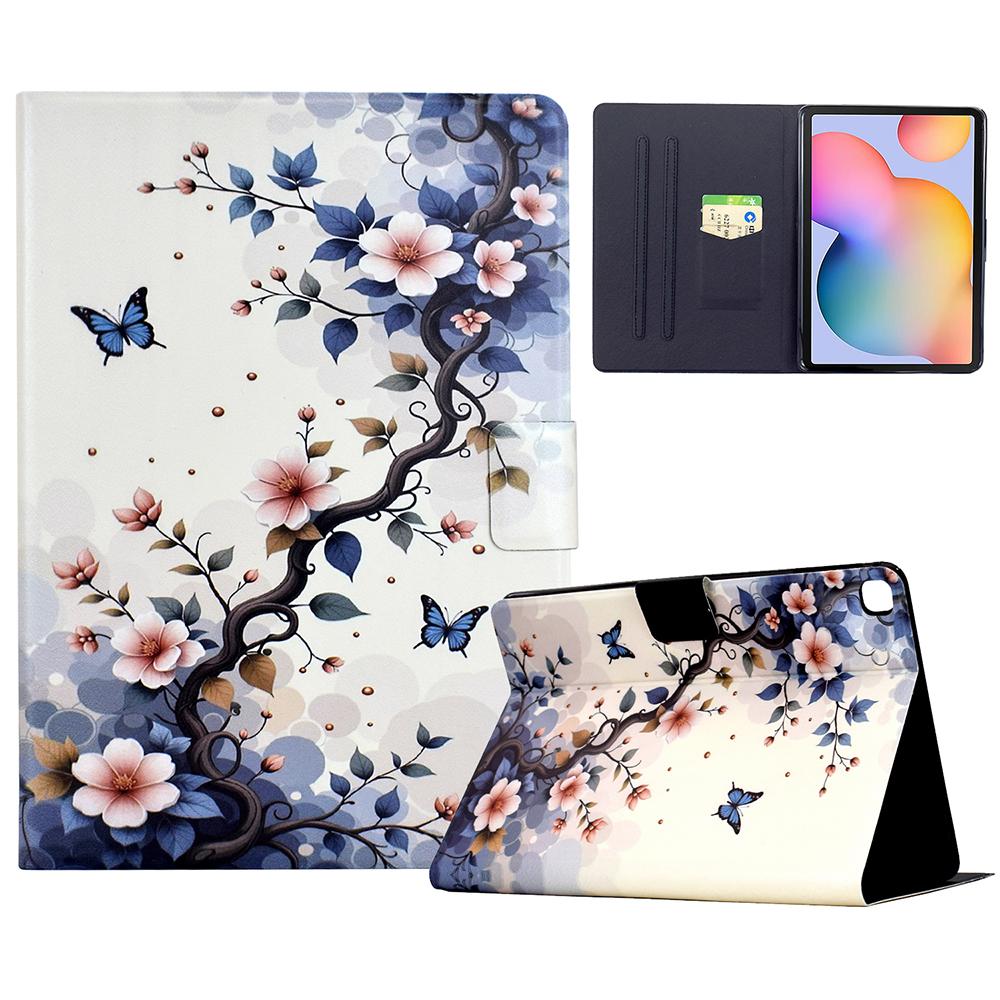 Ständerhülle für Samsung Galaxy Tab S6 Lite (2024)/(2022)/(2020) (SM-P610/615) Musterdruck Tablet Lederhülle