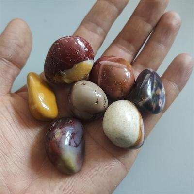 Natural Stone Mookaite Egg Yolk Stone Healing Caking Crystal Quartz Mineral Specimen for DIY Decoration Jewelry