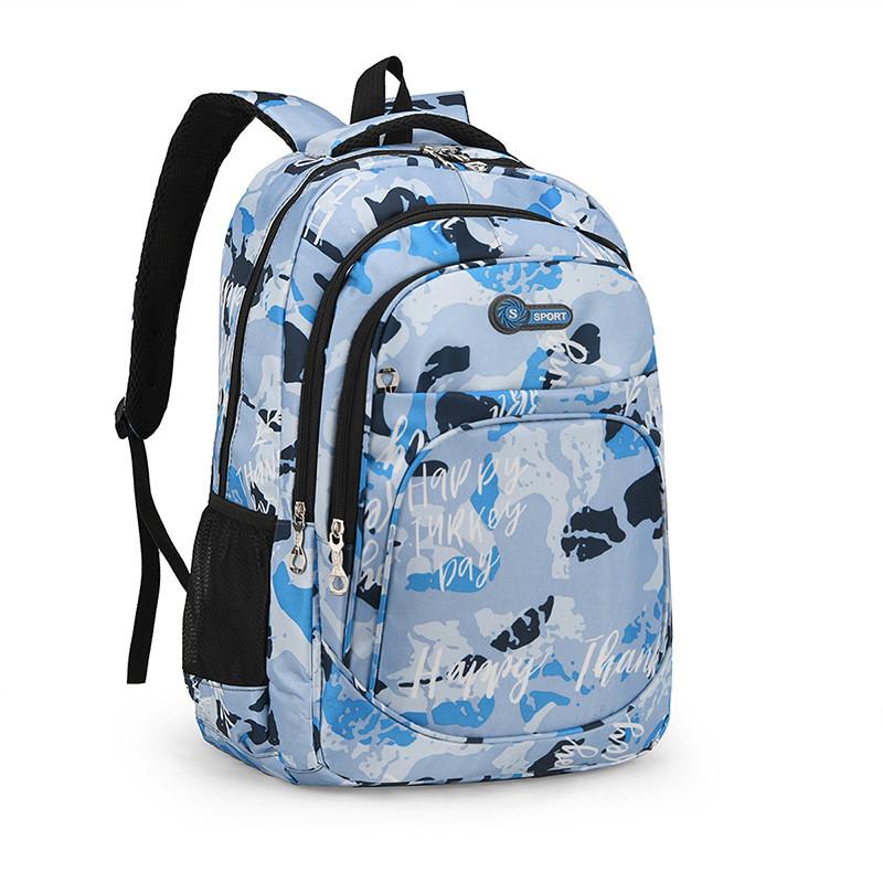 Unisex Polyester Lined Backpack With Breathable Arc Shoulder Straps For Daily Outfits