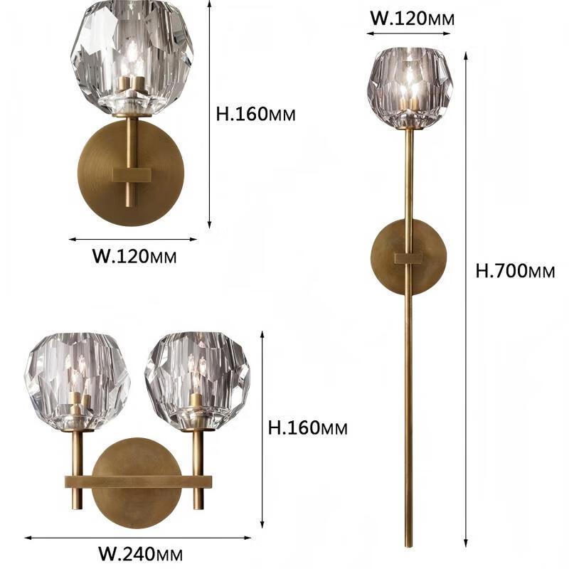Light Luxury Modern Crystal Wall Sconce