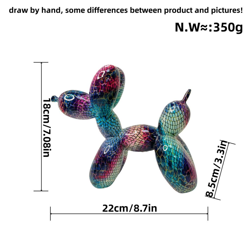 Creative Cute Balloon Dog Ornament Home Soft Decoration Three-dimensional Scene Living Room Entrance TV Cabinet Decoration Gift