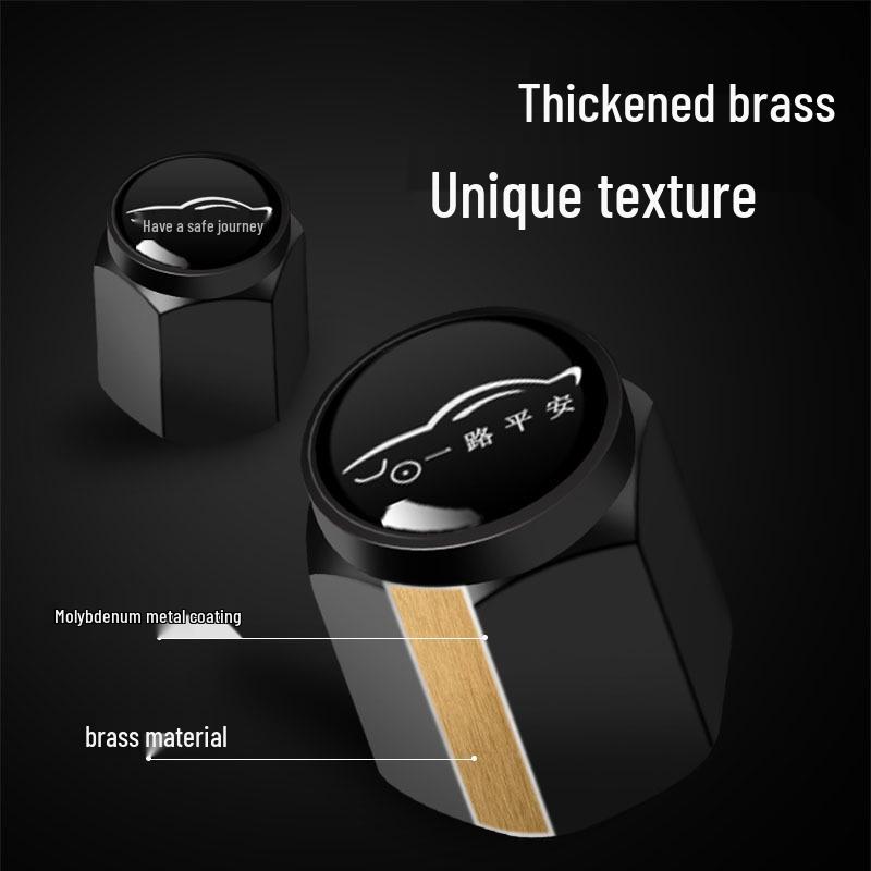 Kupfer-Reifenventilkappe Diebstahlschutz Abdeckung - Universell passend