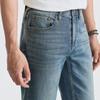 Joeone Men's Elastic Breathable Straight-Leg Denim Jeans