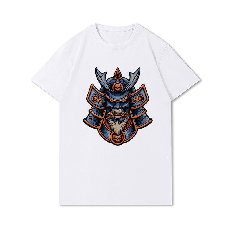 Tricouri 100% bumbac de vară pentru bărbați Vintage Samurai Retro Japanese Gaming 2077 Art Gam Printed Casual Top Tricouri