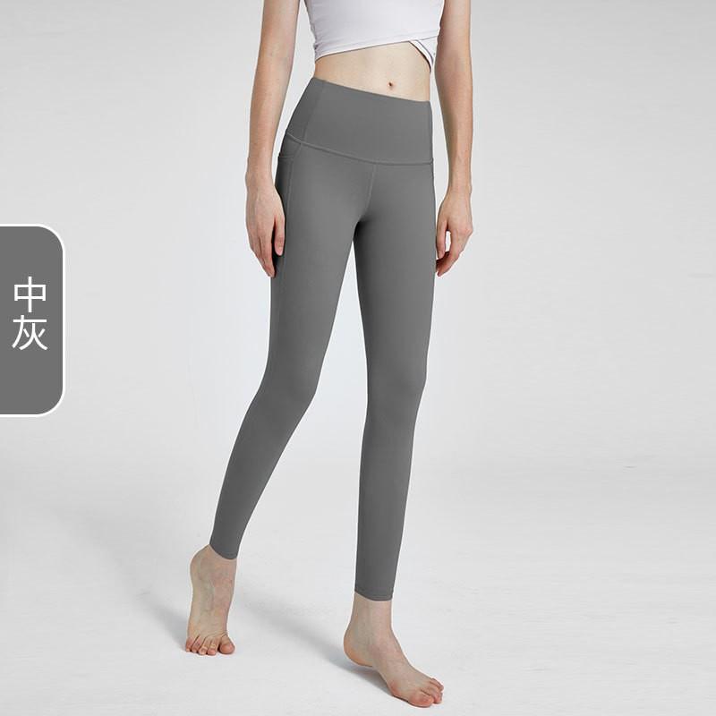 High Waist Yoga Leggings Women With Butt Lift Effect Compression Fit Running Workout Pants Nylon Spandex Stretch