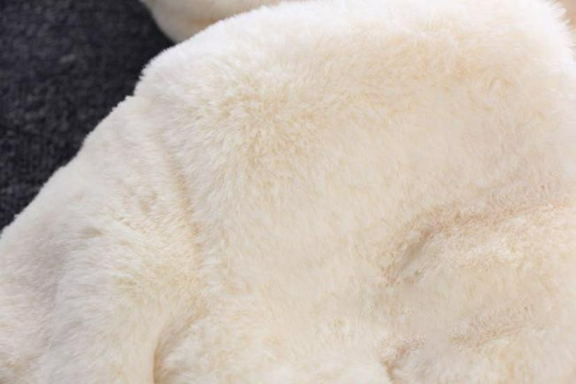 Autumn & Winter Furry Bunny Ear Sweater Coat for Toddlers and Girls - New Style Cotton Padding.