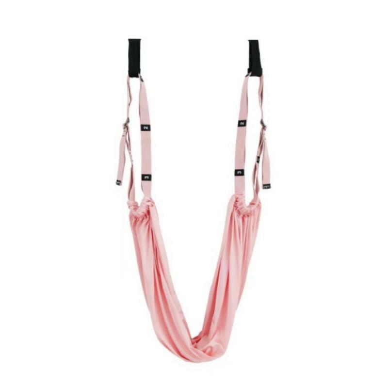 Yoga Stretch Strap Aerial Pilates Fitness Training Band Women Hammock Stretch Trainer with Door Anchor Gym Belt for Home Gym Use