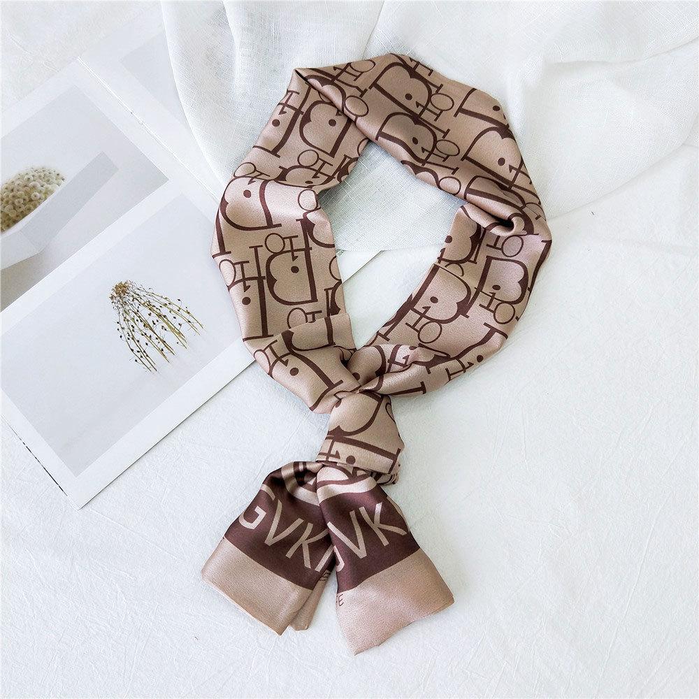 New Scarves Silk Scarves Women'S Spring And Autumn Season Long Decorative Professional Scarves Summer Thin Styles Paired With Shirts Stylish