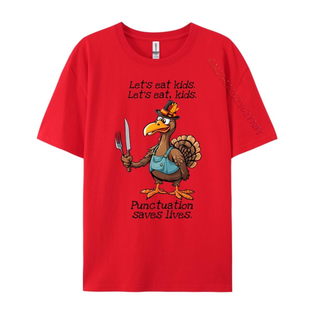 Turkey Lets Eat Teacher Girls Thanksgiving Unisexs Designer T Shirt Short Sleeve T-Shirt Unisex Oversized Graphic S