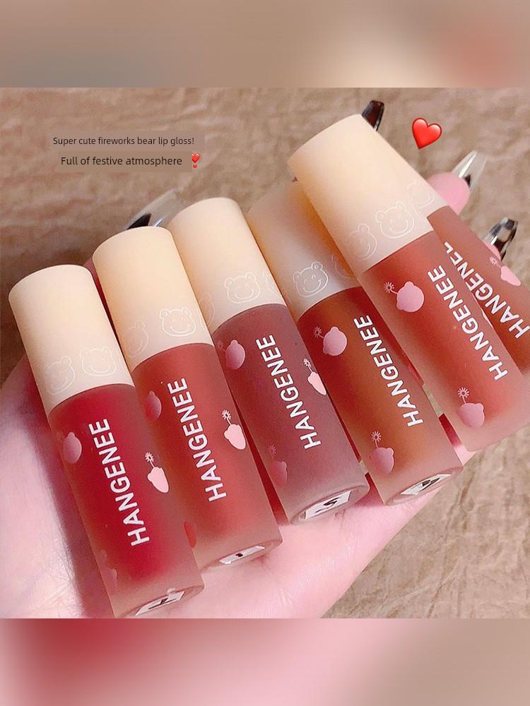 Lip Mud Matte Finish Long-Lasting Velvet Mousse Lip Gloss Non-Stick Cup Non-Fading Niche Brand Lipstick Affordable for Students