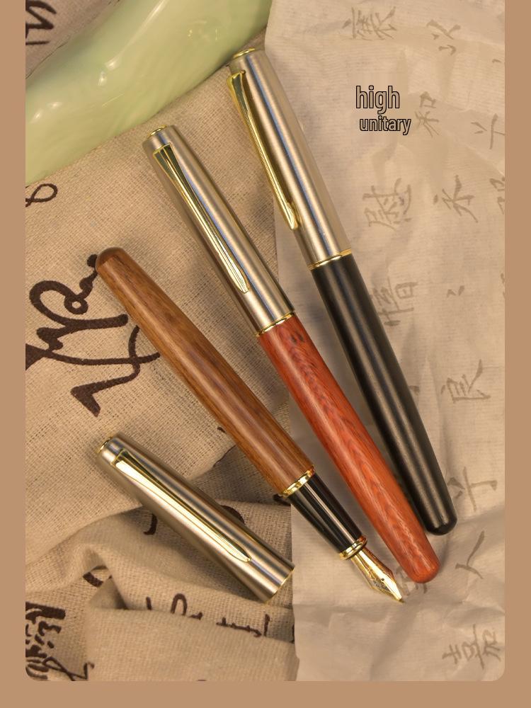 Retro Solid Wood Calligraphy & Signature Ink Pen