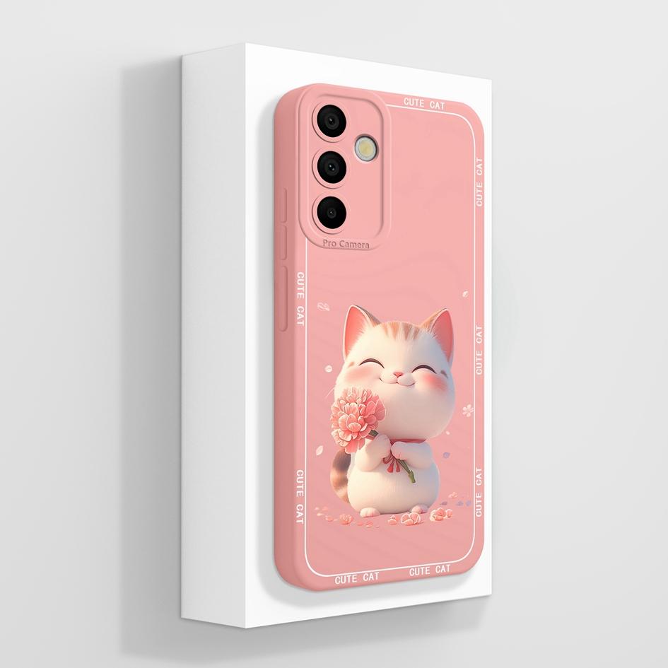 

Чехол для телефона Samsung A15 A16 A26 A36 A56 M15 Модный эстетичный легкий мягкий протектор экрана с бабочкой жидкий силиконовый чехол для пар Samsung Samsung A36 5G