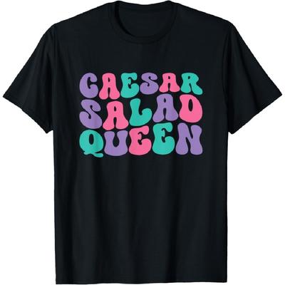 Caesar Salad Queen Womens Retro Vintage Wavy Groovy T-Shirt