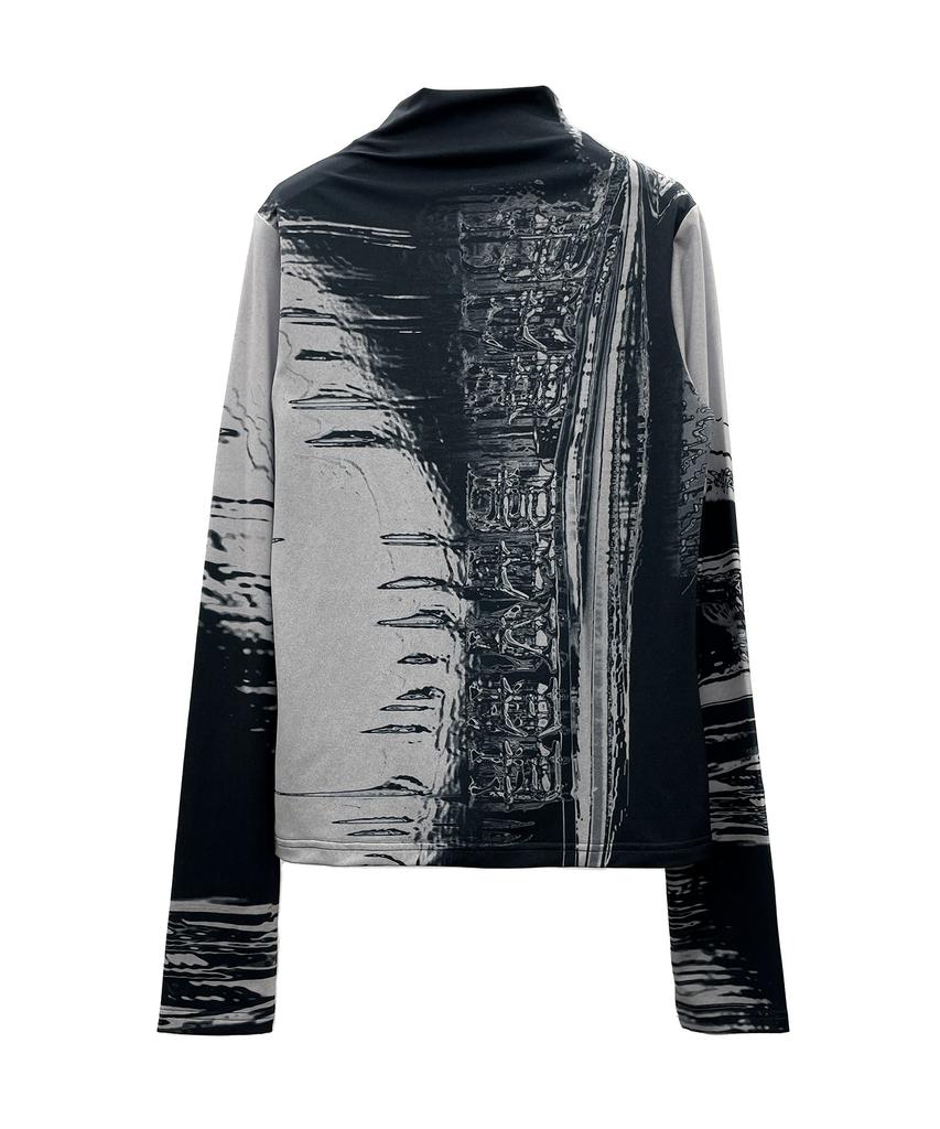 BLR Blr Printed High-Neck Longsleeves