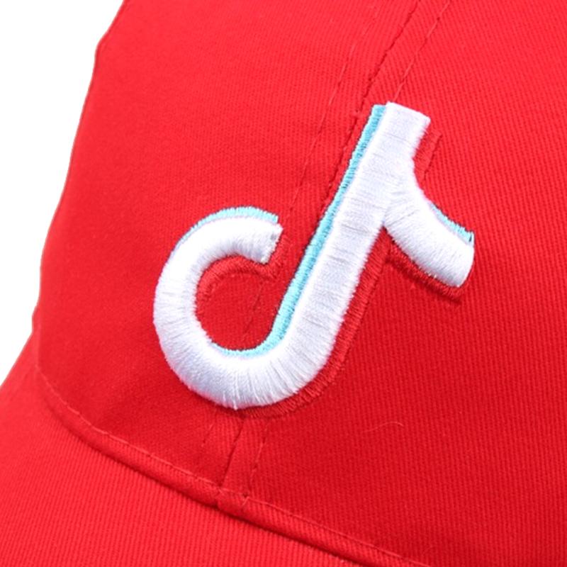 TikTok Damer Menn Baseballcaps Broderi Casual Hip Hop Hatt Snapback Justerbar