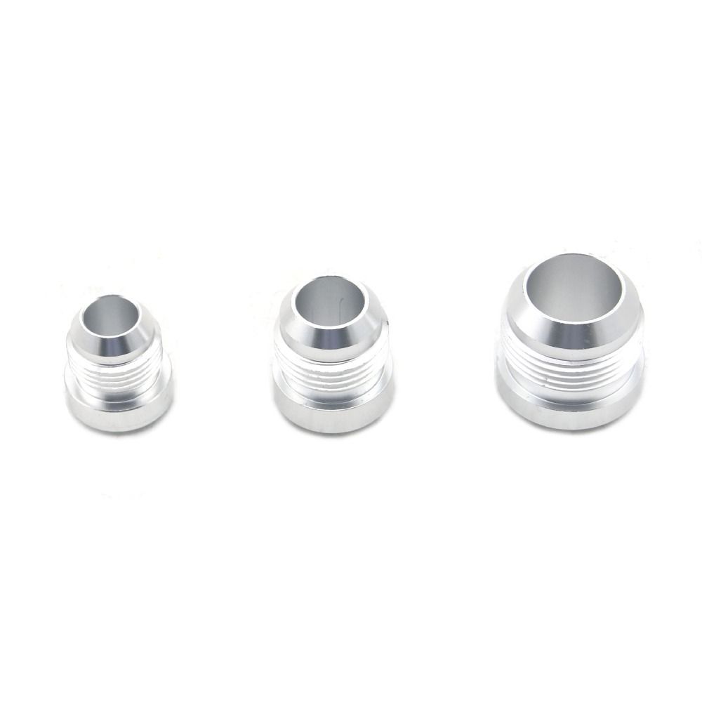 Aluminum Straight Male Weld Fitting Adapter AN4-AN20 Weld On Fittting Bung Nut  Tank