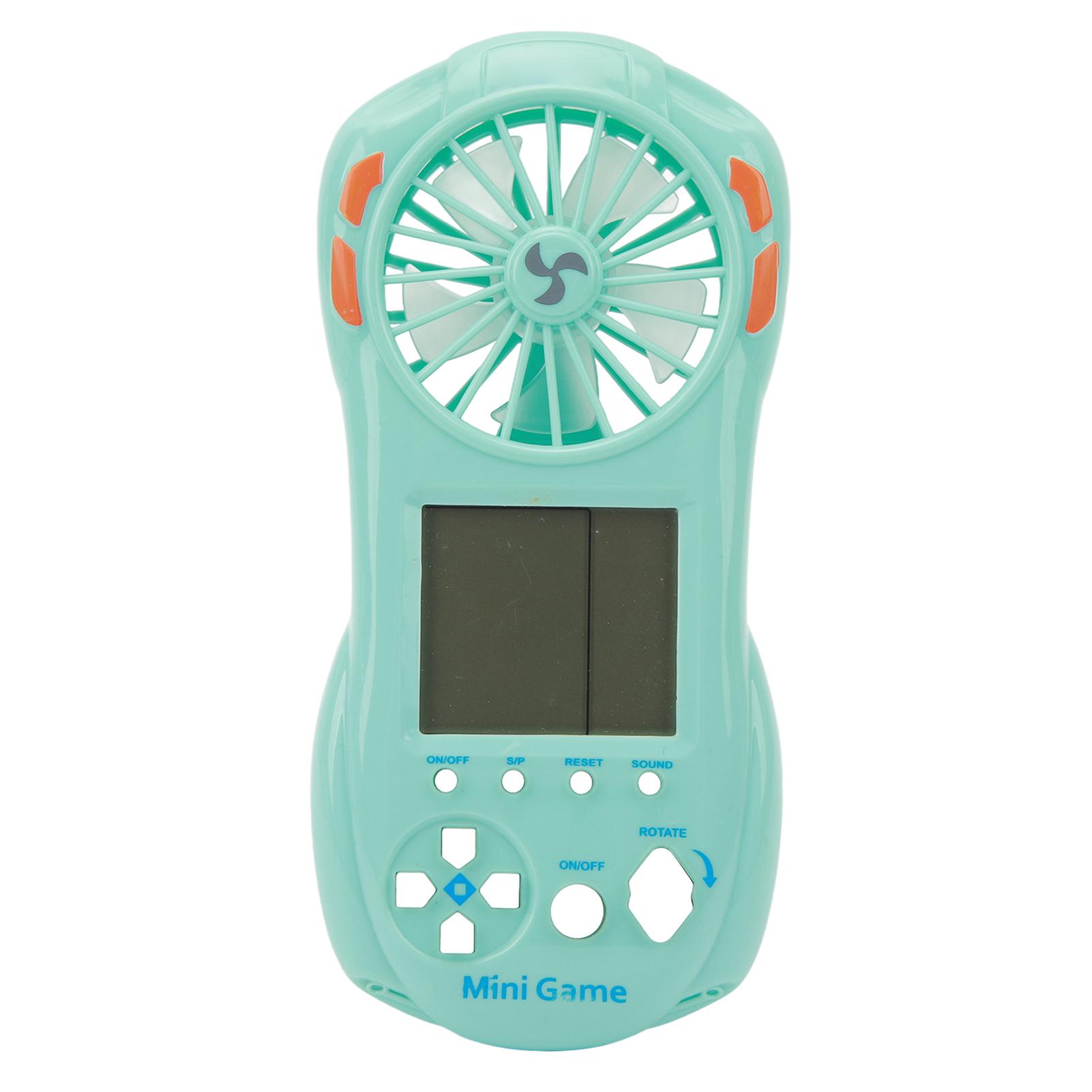 

Портативная игровая консоль, вентилятор, русский блок, игра, красочный свет, портативный вентилятор с подвесным шнуром