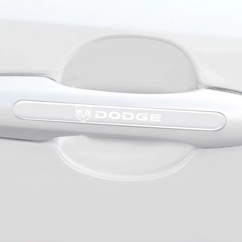 4PCS Transparent Car Door Anti-collision Protector Bumper Strip Sticker for Dodge Journey Caliber SXT DART Challenger RAM Charger Avengr Accessories