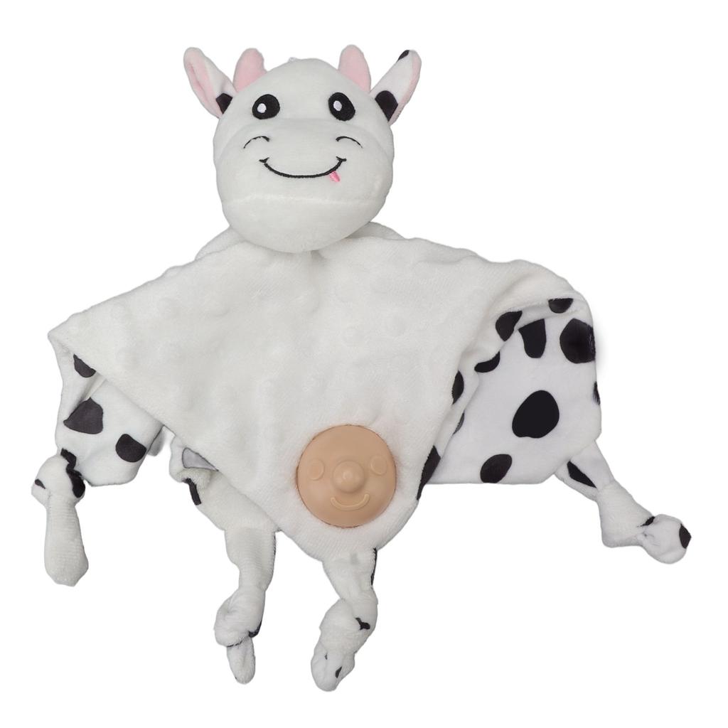 Baby Security Blanket Stuffed Animal Soft Emotional Relief Blanket with Pacifier for Infant Above 3