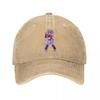 FNAF Roxanne Wolf Game Unisex Baseball Caps Security Breach Distressed Denim Caps Outdoor Activities Adjustable Fit Snapback Hat