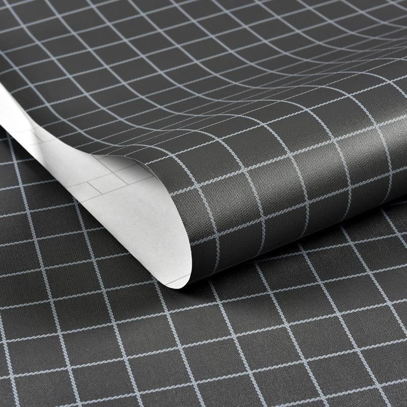 

Модные самоклеящиеся клетчатые обои «сделай сам», наклейки для ремонта мебели, водонепроницаемые обои для кухонного шкафа 5m серый