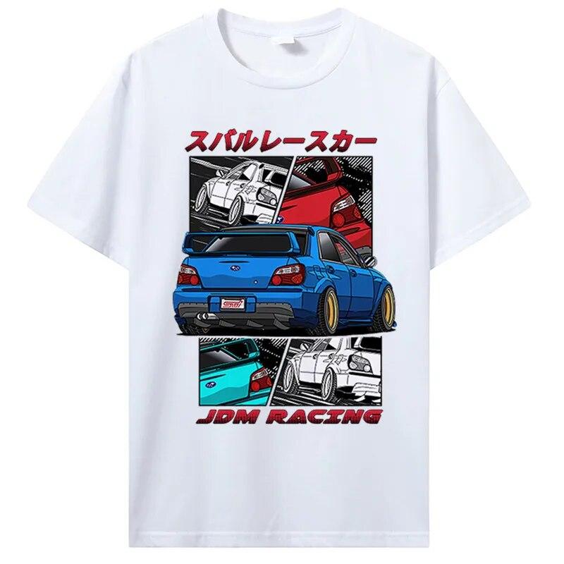 Classic Initial D T Shirt Unisex O-neck Cotton T-Shirt Unisex Hip Hop GTR Vaporwave JDM Car Tshirt Casual Daily Tee Streetwear