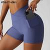 Thread Quick-Drying Anti-Curling Workout Clothes Yoga Shorts