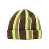 NEW ERA Knit Sweater Cap Stripe Yellow Free Basic Cuff Knit Stripe Wal Bkha Walnut/Neon