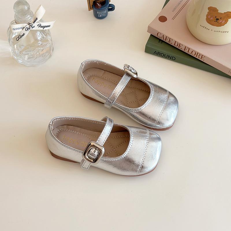 

2025 Весна и Осень Мода для Девочек Корейская Версия Зарубежные Мэри Джейн Маленькие Кожаные Туфли Девочки Кожаные Туфли Туфли Принцессы 1-6 Лет Одинарные Туфли 25