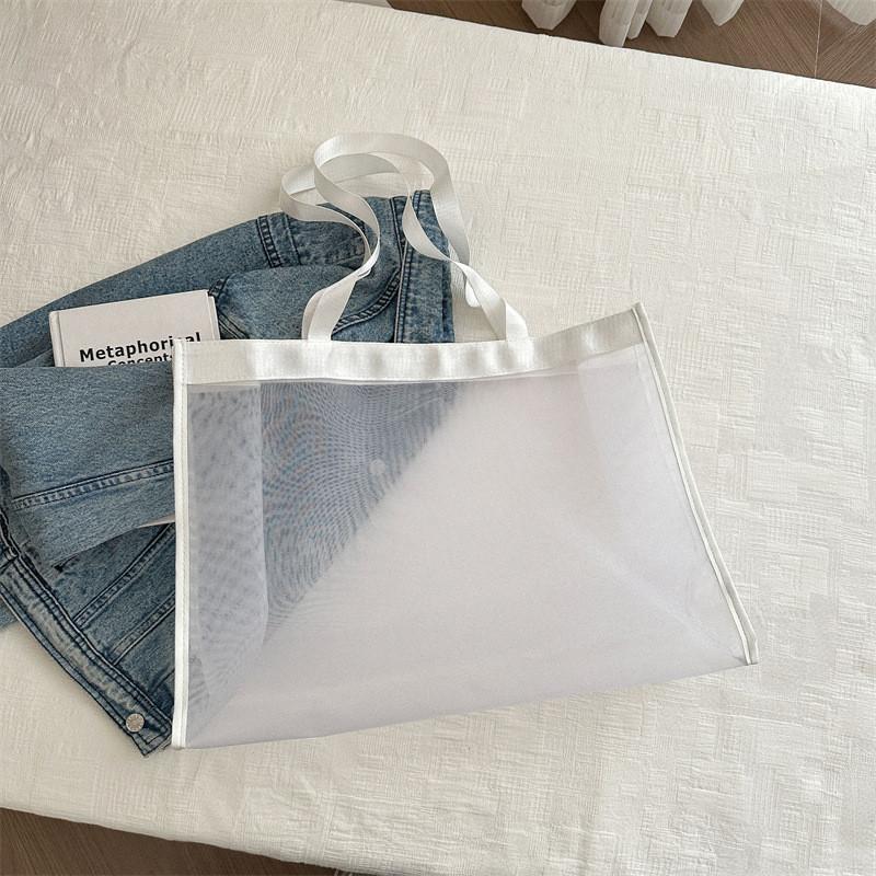 

Trendy Spring New Fashion Minimalist Shoulder Bag Stylish Large Capacity Tote Bag білий