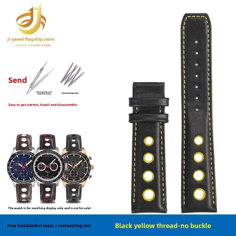 For Tissot 1853 Racing Sports PRS516 T91 T044 T100417/T044430 Watch Strap Genuine Leather Cowhide Watchband Men 20mm Bracelet